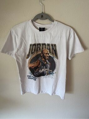 White Graphic Short Sleeve Tee - Jordan Print